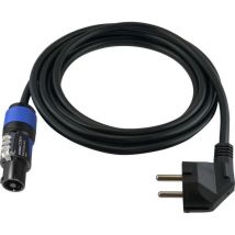 R7025 alimentation Câble de raccordement noir 3.00 m - Hawa