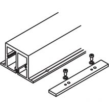 Hawa Verstärkungsprofil lm 2600mm inkl.Verbindungspl. zu ls farblos elox gebohrt