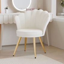 Hawthyhome - Samt Esszimmerstuhl 1 Stück, Wohnzimmerstuhl Küchenstuhl Polsterstuhl mit Rückenlehne Armlehne Metallbeine,für Esszimmer Wohnzimmer