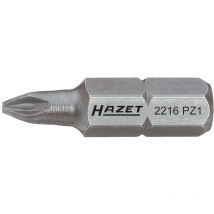Hazet - Bit 2216-PZ2 ∙ 1/4 Zoll (6,3 mm) Sechskant massiv ∙ Pozidriv Profil pz ∙ sw PZ2