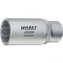 Einspritzdüsen Werkzeug, Vierkant hohl 12,5 mm (1/2), Außen-Doppel-Sechskant Profil, 27 mm, Art.Nr. 4555N - Hazet