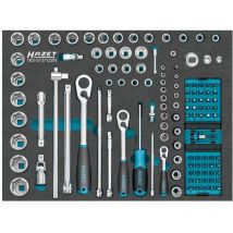 Steckschlüssel Satz, 1/4 (6,3 mm) Vierkant hohl, 3/8 (10 mm) Vierkant hohl, 1/2 (12,5 mm) Vierkant hohl, 1/4 (6,3 mm) Sechskant massiv, Auße - Hazet