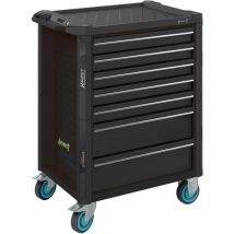 Werkstattwagen Assistent, Schubladen, flach: 5 x 81 x 522 x 398 mm, Schubladen, hoch: 2 x 166 x 522 x 398 mm, Art.Nr. 179N-7-RAL9005 - Hazet