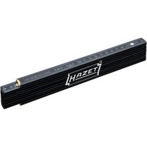 Hazet – 2154-200 – Gliedermaßstab aus Buchenholz – 2000 mm – 10 Glieder – Genauigkeitsklasse III – Schwarz, lackiert