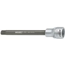 Zylinderkopf Schraubendreher-Steckschlüsseleinsatz, Vierkant hohl 12,5 mm (1/2), Innen Vielzahn Profil xzn, M10 - Hazet