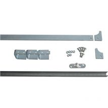HBS - Laufschienen-Set 80786 Schienengröße 45x8mm Stahl verzinkt 75 oder 90 mm Rollen