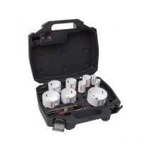Erko - Coffret de 9 scies trépan et accessoires