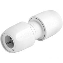 HD1/15W Hep2O Straight Connector pb White 15mm