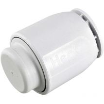 HD62/15W Hep2O Demountable Pipe Stop-End Cap White 15mm