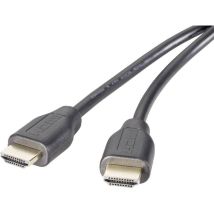 Speaka Professional Hdmi Cavo Spina Hdmi-a, Spina Hdmi-a 1.50 M Nero Sp-9001756 Uhd 4k,, Canale Di Ritorno, Contatti Co