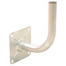 Hdsat - bras coude Déport 250 mm Diamètre 40mm Hauteur 280 mm Support mural parabole acier galva