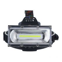 Aougo - Headlamp, led High Brightness cob Rechargeable Headlamp, Waterproof Work Light for Camping, Fishing, Hiking, Large Battery Container [Energy