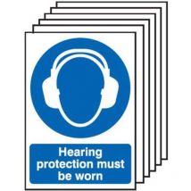 Sitesafe 297 x 210mm Hearing Protection Must Be Worn - Rigid