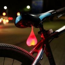 Heart-Shaped Lumière Silicone Boules Vélo Lampe de vélo à led style Bike Balls Vélo Feu Arrière led Feux De Détresse Nuit Étanche Location Siège