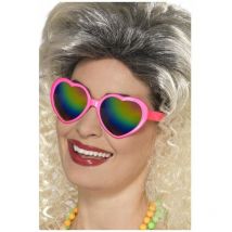Heart Specs Pink with Rainbow Lenses [44606]