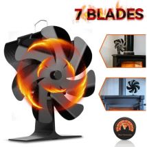 Tonchean - Heat Powered Stove Fan, Fireplace Fan for Home Wood Log Burning, Eco Evolution Fireplace Circulating Warm Air to Effectively Save Fuel