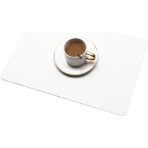 Choyclit - Heat Resistant Tableware Accessories Plate Placemats Double Sided Anti-scald Easy Clean Heat Insulation Oil Resistant Mat for White 4pcs