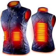 Women's heated vest with 4 winter heating zones