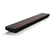 Moonich Heatscope - Heatscope Vision Heizstrahler mit IR-Fernbedienung 2200 w Carbonstrahler Schwarz 116 x 18,4 x 8,7 cm