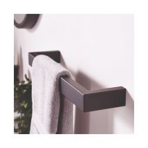 Heatwave - Elcot Electric Towel Rail Bar 40mm h x 630mm w - Matt Black