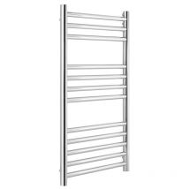 Heatwave - Eversley Straight Ladder Towel Rail 800mm h x 600mm w - Polished Stainless Steel
