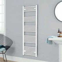 Heatwave - Independent Straight Towel Rail 1600mm h x 600mm w - White