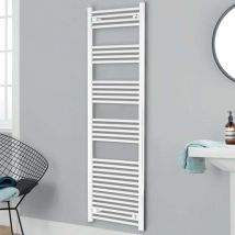 Heatwave - Independent Straight Towel Rail 1800mm h x 400mm w - White