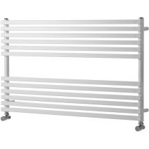 Heatwave - Oxfordshire Horizontal Heated Towel Rail 600mm h x 1000mm w - White
