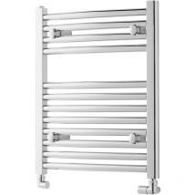 Heatwave - Pisa Straight Heated Towel Rail - 600mm h x 450mm w - Chrome