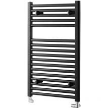 Heatwave - Pisa Straight Heated Towel Rail - 800mm h x 400mm w - Black
