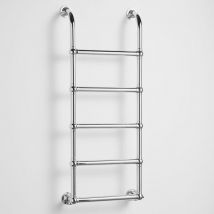 Heatwave - Upton Victorian Traditional Towel Rail 1200mm h x 500mm w - Chrome