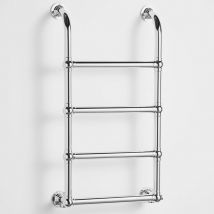 Heatwave - Upton Victorian Traditional Towel Rail 900mm h x 500mm w - Chrome