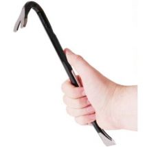 Toolzone - 12'' crow bar wrecking bar pry bar 300MM nail remover crowbar tool heavy duty