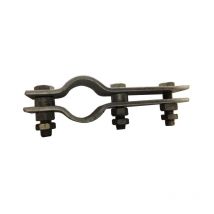 Heavy Duty 3 bolt pipe clip. 118 mm id (100 mm NB/114.3 mm od Pipe ) Galvanised