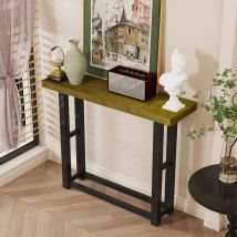 Heavy Duty Console Table Modern Entryway Accent Table Wood Narrow Hall Desk Sofa Side Table