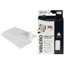 Velcro - Brand 60240 Brand Heavy-Duty Stick On Strips (2) 50 x100mm White VEL60240
