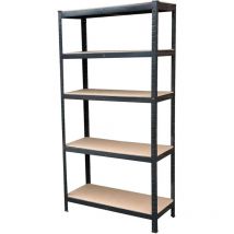 Heavy Duty Storage Rack 5 Tier Full-Size Metal Storage Shelving Unit, 386 Pound Capacity per Shelf, Great for Kitchen, Office, and Garage Storage,