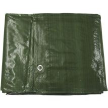 Heavy Duty Tarpaulin Ground Sheet (Waterproof Cover Tarp Eyelets Green Blue)