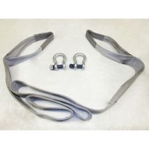 Heavy Duty Tow Strap 12 Ton 4 Metre with Shackles (12T 4M Recovery Towing Strop)