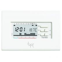BPT - Thermostat programmable mural numérique TH/400 hebdomadaire blanc 69404200