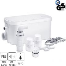 1tool - Hebeanlage 250W Abwasser Hebeanlage Abwasserpumpe mit Kohlefilter, Lufteinlass, und Haupteinlass für Duschen