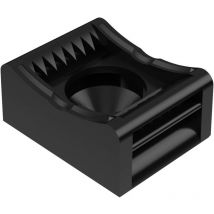 Kbs 4 - 20 Elemento di fissaggio per fascette da avvitare Nero 1 pz. - Hebotec