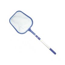 Hecht 060307 Épuisette de piscine filet à feuille avec manche télescopique jusqu’à 1,5m