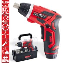 Hecht 1241 Tournevis sans fil 3,7 V Li-Ion LED Perceuse Mini Visseuse puissant et maniable avec rotation gauche et droite