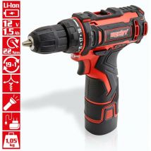 Hecht 1242 Tournevis sans fil 12 V Li-Ion LED Perceuse Mini Visseuse puissant et maniable avec rotation gauche et droite