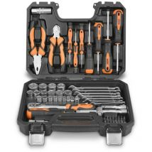 Hecht 2076 Coffret douille mallette et boîte à outils complète 76 pièces