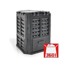 Hecht 3060 Composteur pour jardin 360L déchets de pelouse Boite de compostage 69 x 69 x 84 cm