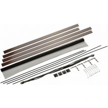 Hecht - International finestra Kit flaechenbuendigCompact 100 x 120 cm in marrone, 1 pezzi, 101020202 VH