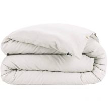 Hedda - Housse de Couette 240x220cm Flanelle de Coton Coloris Neige