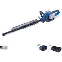 Scheppach - Hedge trimmer 2x20v 2 batteries 4.0Ah + dual charger ixes bc-ht720-x